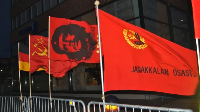 communist flags